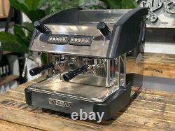 Expobar Elegance Compact 2 Group Espresso Coffee Machine Stainless & Black Cart