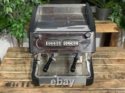 Expobar Elegance Compact 2 Group Espresso Coffee Machine Stainless & Black Cart