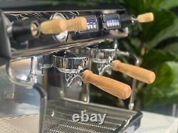 Expobar Megacrem 2 Group Espresso Coffee Machine Brand New Timber Flick Taps