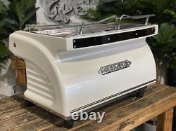 Expobar Ruggero 2 Group Espresso Coffee Machine White Commercial Barista Cafe