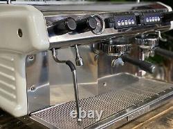 Expobar Ruggero 2 Group Espresso Coffee Machine White Commercial Barista Cafe