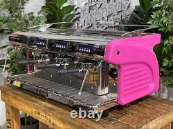 Expobar Ruggero 3 Group High Cup Pink Espresso Coffee Machine Commercial Cafe