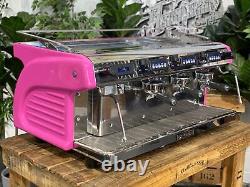 Expobar Ruggero 3 Group High Cup Pink Espresso Coffee Machine Commercial Cafe