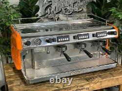 Expobar Ruggero 3 Group Orange Espresso Coffee Machine Commercial Cafe Barista