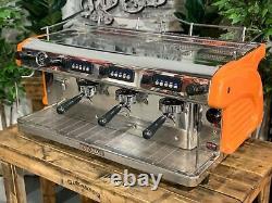 Expobar Ruggero 3 Group Orange Espresso Coffee Machine Commercial Cafe Barista