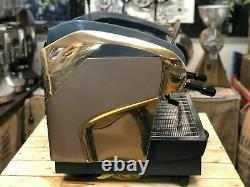 Faema Smart 2 Group Gold Espresso Coffee Machine Commercial Cafe Barista