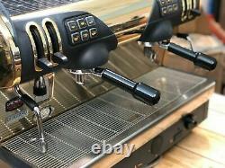 Faema Smart 2 Group Gold Espresso Coffee Machine Commercial Cafe Barista