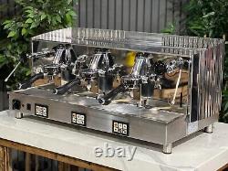 Fiorenzato Ducale 3 Group Espresso Coffee Machine Chrome Commercial Cafe Latte