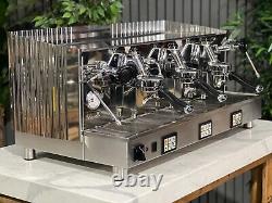 Fiorenzato Ducale 3 Group Espresso Coffee Machine Chrome Commercial Cafe Latte