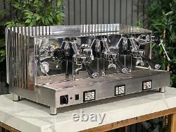 Fiorenzato Ducale 3 Group Espresso Coffee Machine Chrome Commercial Cafe Latte