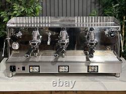 Fiorenzato Ducale 3 Group Espresso Coffee Machine Chrome Commercial Cafe Latte