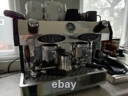 Fracino Auto 2 Group Espresso /Cappuccino Machine Silver 4 Cup + Coffee Grinder
