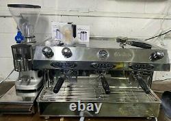 Fracino contempo 3 group espresso coffee machine + mazzer grinder + draw + kit