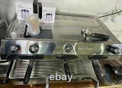 Fracino contempo 3 group espresso coffee machine + mazzer grinder + draw + kit