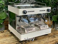 Futurete Horizont Compact 2 Group New White Tanked Espresso Coffee Machine Cafe