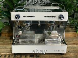 Futurete Horizont Compact 2 Group New White Tanked Espresso Coffee Machine Cafe