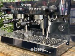 Futurmat Ottima 2.0 2 Group Brand New High Cup Black Espresso Coffee Machine