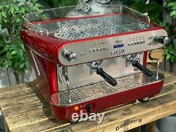 Gaggia Deco Dp 2 Group Red Espresso Coffee Machine Commercial Cafe Cart Barista