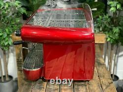 Gaggia Deco Dp 2 Group Red Espresso Coffee Machine Commercial Cafe Cart Barista