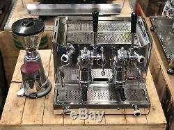 Gaggia Vintage Lever 2 Group Espresso Coffee Machine & Grinder Combo Cafe Barist