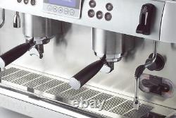 Iberital New 2 Group New Espresso Coffee Machine White Commercial Cafe Latte Bar