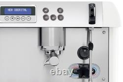 Iberital New 2 Group New Espresso Coffee Machine White Commercial Cafe Latte Bar