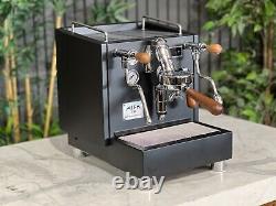 Izzo Alex Duetto IV Plus 1 Group Espresso Coffee Machine Brand New Black Timber