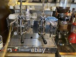 Izzo Used Pompei Italian Espresso 2 Group Lever Coffee Machine