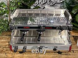 La Cimbali M22 Premium 2 Group Stainless & Red Espresso Coffee Machine