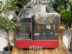 La Cimbali M22 Premium 2 Group Stainless & Red Espresso Coffee Machine