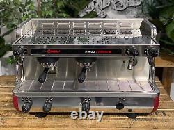 La Cimbali M22 Premium 2 Group Stainless & Red Espresso Coffee Machine