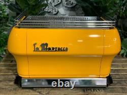 La Marzocco Fb80 2 Group Deep Yellow Espresso Coffee Machine Custom Commercial