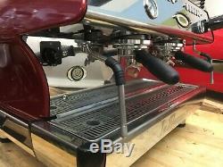 La Marzocco Fb80 2 Group Red Espresso Coffee Machine Commercial Cafe Barista Bar