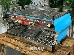 La Marzocco Fb80 3 Group Baby Blue Espresso Coffee Machine Commercial Cafe Bar