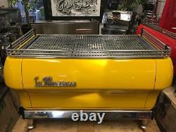 La Marzocco Fb80 3 Group Yellow Espresso Coffee Machine Restaurant Cafe Latte
