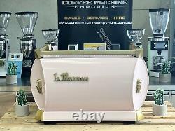 La Marzocco GB5 2 Group Commercial Coffee Machine Pink & Gold