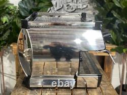 La Marzocco Gb5 2 Group Espresso Coffee Machine Chrome Commercial Cafe Latte Bar