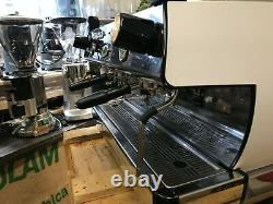 La Marzocco Gb5 2 Group White Espresso Coffee Machine Commercial Cafe Barista