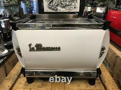 La Marzocco Gb5 2 Group White Espresso Coffee Machine Commercial Cafe Barista