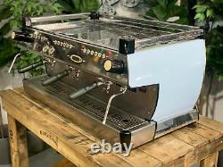 La Marzocco Gb5 3 Group Custom Dusty Blue Espresso Coffee Machine Commercial