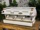 La Marzocco Gb5 3 Group Espresso Coffee Machine White & Gold W. Pesado Handles