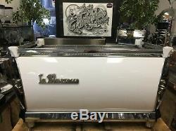 La Marzocco Gb5 3 Group White Espresso Coffee Machine Restaurant Cafe Latte Bean