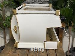 La Marzocco Gb5 3 Group White & Gold Espresso Coffee Machine Commercial Cafe Bar