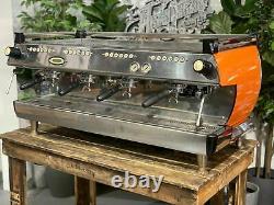 La Marzocco Gb5 4 Group Orange Espresso Coffee Machine Custom Commercial Cafe