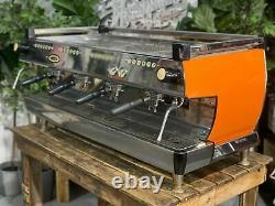 La Marzocco Gb5 4 Group Orange Espresso Coffee Machine Custom Commercial Cafe