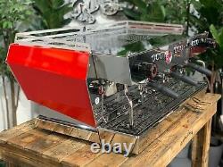La Marzocco Kb90 3 Group Brand New Red & Stainless Espresso Coffee Machine Cafe