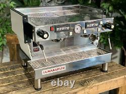 La Marzocco Linea Classic 2 Group Espresso Coffee Machine White, High Feet Cafe