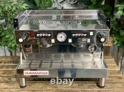 La Marzocco Linea Classic 2 Group Espresso Coffee Machine White, High Feet Cafe