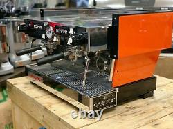 La Marzocco Linea Classic 2 Group Orange Espresso Coffee Machine Commercial Cafe
