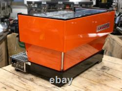 La Marzocco Linea Classic 2 Group Orange Espresso Coffee Machine Maker Cafe Bar